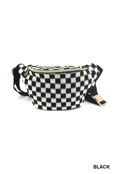 Checkered Cross Body Bag Bella Grace Boutique